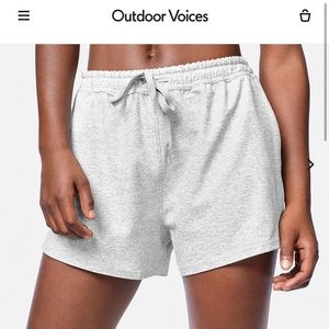 Brand New! | Outdoor Voices | Sunday 3” Short | Size: S | Color: Dove